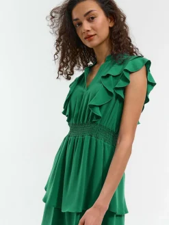 GATE Krótka sukienka z falbanką| Kategorie·Sukienki