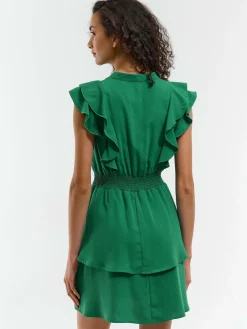 GATE Krótka sukienka z falbanką| Kategorie·Sukienki