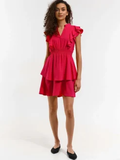 GATE Krótka sukienka z falbanką| Kategorie·Sukienki