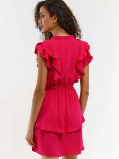 GATE Krótka sukienka z falbanką| Kategorie·Sukienki