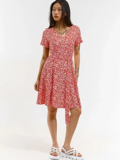 GATE Krótka sukienka z kwiatowym nadrukiem| Kategorie·Sukienki