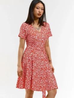 GATE Krótka sukienka z kwiatowym nadrukiem| Kategorie·Sukienki