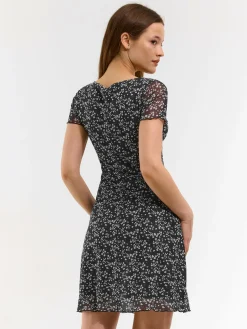 GATE Krótka sukienka z kwiatowym nadrukiem| Kategorie·Sukienki