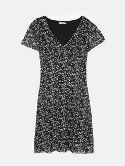 GATE Krótka sukienka z kwiatowym nadrukiem| Kategorie·Sukienki