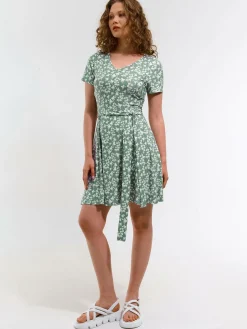 GATE Krótka sukienka z kwiatowym nadrukiem| Kategorie·Sukienki