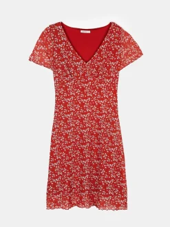 GATE Krótka sukienka z kwiatowym nadrukiem| Kategorie·Sukienki