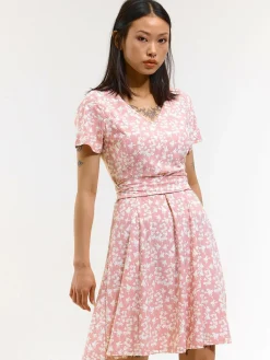 GATE Krótka sukienka z kwiatowym nadrukiem| Kategorie·Sukienki