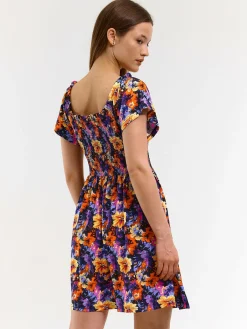 GATE Krótka sukienka z kwiatowym nadrukiem| Kategorie·Sukienki