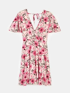 GATE Krótka sukienka z kwiatowym nadrukiem| Kategorie·Sukienki