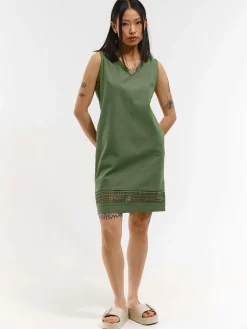 GATE Krótka sukienka z mieszanki lnu| Kategorie·Sukienki