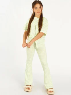 GATE Krótka wzorzysta koszulka z węzłem|Dzieci Dziewczynki·Ostatnie Sztuki Ubrania Dla Dziewczynek|Dziewczynki·Koszulki I Topy