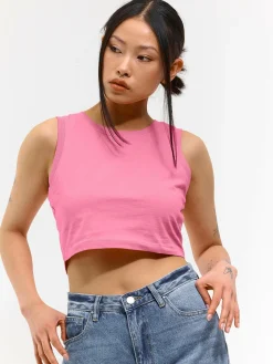 GATE Krótki, bawełniany top bez rękawów| Koszulki I Topy·Podkoszulki ☀️|Koszulki I Topy·Crop Top ☀️