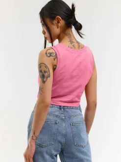 GATE Krótki, bawełniany top bez rękawów| Koszulki I Topy·Podkoszulki ☀️|Koszulki I Topy·Crop Top ☀️