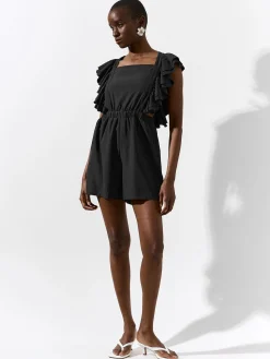 GATE Krótki kombinezon z falbanami| Spodnie·Kombinezon ☀️