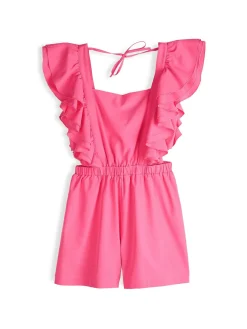 GATE Krótki kombinezon z falbanami| Spodnie·Kombinezon ☀️