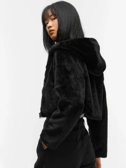 GATE Krótki płaszcz wykonany z imitacji futra| Kurtki I Płaszcze·Płaszcze