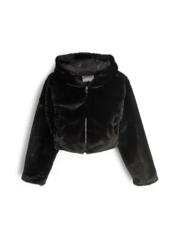 GATE Krótki płaszcz wykonany z imitacji futra| Kurtki I Płaszcze·Płaszcze