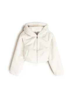 GATE Krótki płaszcz wykonany z imitacji futra| Kurtki I Płaszcze·Płaszcze