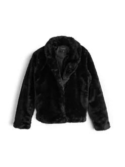 GATE Krótki płaszcz wykonany z imitacji futra| Kurtki I Płaszcze·Płaszcze