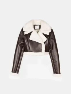 GATE Krótki płaszcz z podszewką ze sztucznego futra| Kurtki I Płaszcze·Płaszcze