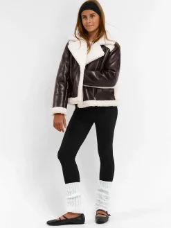 GATE Krótki płaszcz z podszewką ze sztucznego futra|Dzieci Dziewczynki·Kurtki I Płaszcze