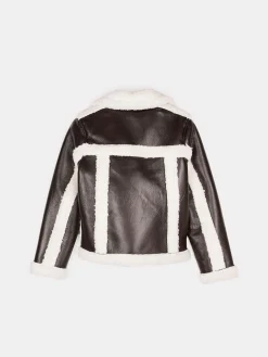 GATE Krótki płaszcz z podszewką ze sztucznego futra|Dzieci Dziewczynki·Kurtki I Płaszcze