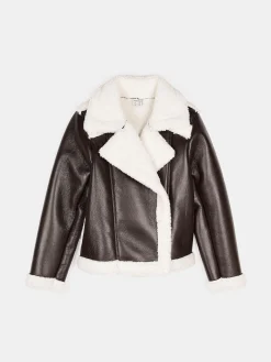 GATE Krótki płaszcz z podszewką ze sztucznego futra|Dzieci Dziewczynki·Kurtki I Płaszcze