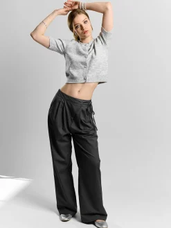 GATE Krótki sweterek z perełkami| Koszulki I Topy·Topy|Koszulki I Topy·Crop Top ☀️