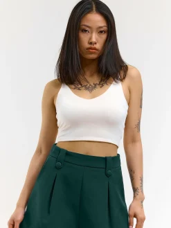 GATE Krótki top bez rękawów| Koszulki I Topy·Podkoszulki ☀️|Koszulki I Topy·Crop Top ☀️