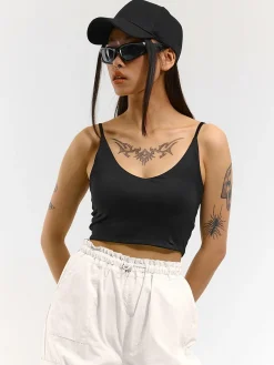 GATE Krótki top bez rękawów| Koszulki I Topy·Podkoszulki ☀️|Koszulki I Topy·Crop Top ☀️