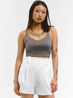 GATE Krótki top bez rękawów| Koszulki I Topy·Podkoszulki ☀️|Koszulki I Topy·Crop Top ☀️