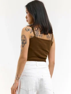 GATE Krótki top bez rękawów| Koszulki I Topy·Podkoszulki ☀️|Koszulki I Topy·Crop Top ☀️