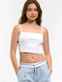 GATE Krótki top bez rękawów| Koszulki I Topy·Podkoszulki ☀️|Koszulki I Topy·Crop Top ☀️