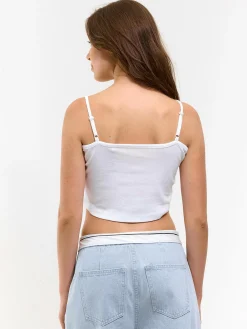 GATE Krótki top bez rękawów| Koszulki I Topy·Podkoszulki ☀️|Koszulki I Topy·Crop Top ☀️