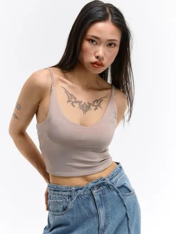 GATE Krótki top bez rękawów| Koszulki I Topy·Topy|Koszulki I Topy·Podkoszulki ☀️