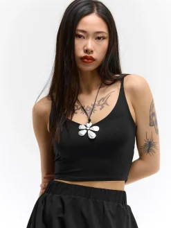 GATE Krótki top bez rękawów| Koszulki I Topy·Topy|Koszulki I Topy·Podkoszulki ☀️