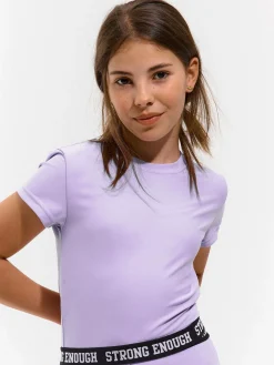 GATE Krótki top sportowy|Dzieci Dziewczynki·Koszulki I Topy