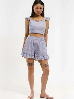 GATE Krótki top w paski| Koszulki I Topy·Topy|Koszulki I Topy·Crop Top ☀️