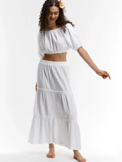 GATE Krótki top z bawełny| Koszulki I Topy·Topy|Koszulki I Topy·Crop Top ☀️