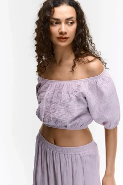 GATE Krótki top z bawełny| Koszulki I Topy·Topy|Koszulki I Topy·Crop Top ☀️