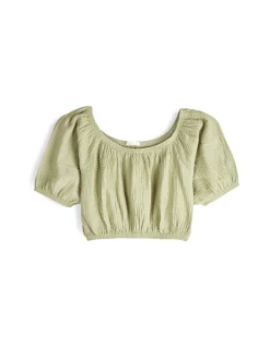 GATE Krótki top z bawełny| Koszulki I Topy·Topy|Koszulki I Topy·Crop Top ☀️