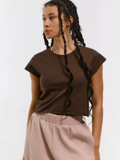 GATE Krótki top z bawełny| Koszulki I Topy·Topy|Koszulki I Topy·Crop Top ☀️