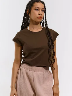 GATE Krótki top z bawełny| Koszulki I Topy·Topy|Koszulki I Topy·Crop Top ☀️