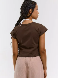 GATE Krótki top z bawełny| Koszulki I Topy·Topy|Koszulki I Topy·Crop Top ☀️