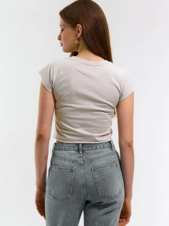 GATE Krótki top z bawełny| Koszulki I Topy·Topy|Koszulki I Topy·Crop Top ☀️