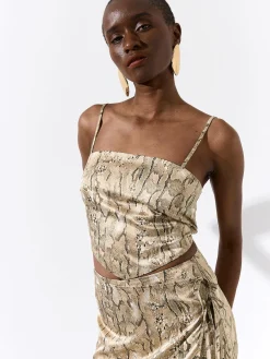 GATE Krótki top z nadrukiem| Koszulki I Topy·Topy|Koszulki I Topy·Crop Top ☀️