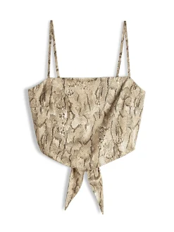 GATE Krótki top z nadrukiem| Koszulki I Topy·Topy|Koszulki I Topy·Crop Top ☀️