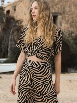 GATE Krótki top z nadrukiem| Koszulki I Topy·Topy|Koszulki I Topy·Crop Top ☀️