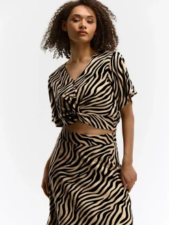 GATE Krótki top z nadrukiem| Koszulki I Topy·Topy|Koszulki I Topy·Crop Top ☀️