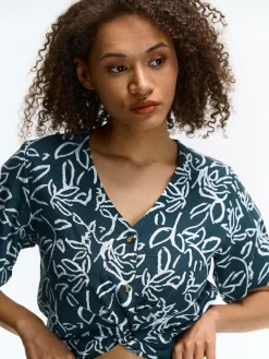 GATE Krótki top z nadrukiem| Koszulki I Topy·Topy|Koszulki I Topy·Crop Top ☀️